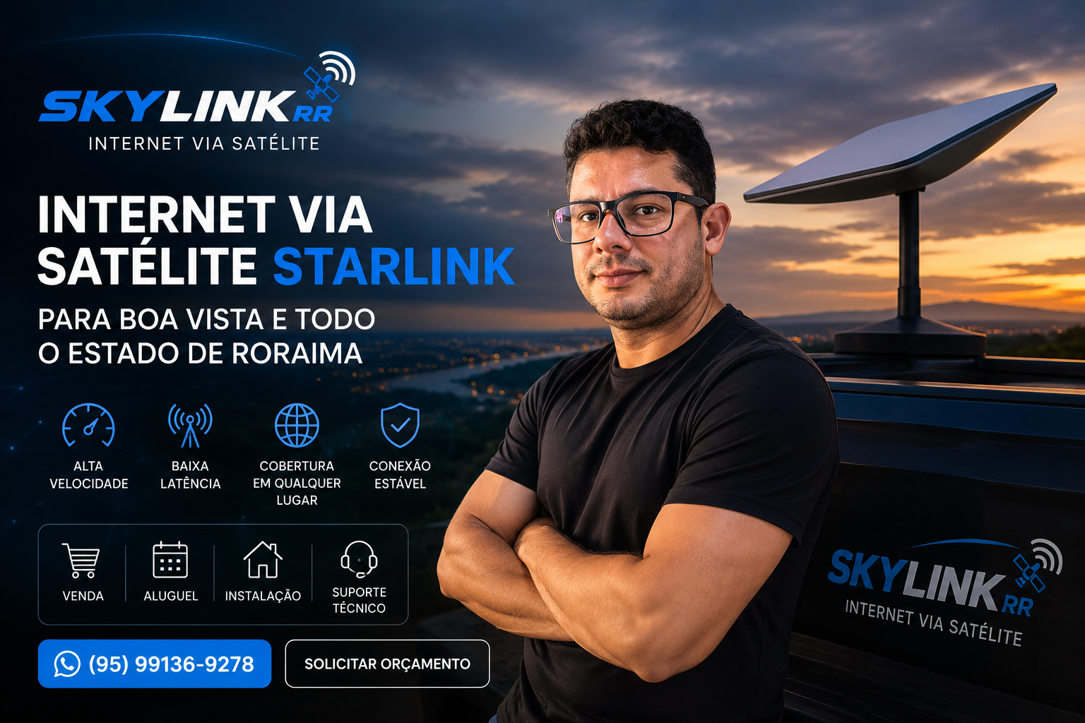 Internet via satélite Starlink